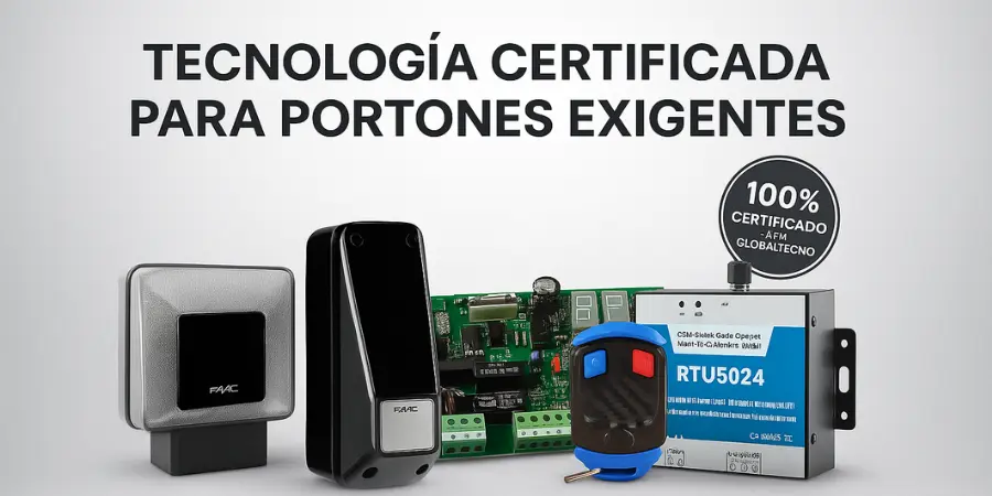 Accesorios originales certificados para portones automáticos – Globaltecno Chile